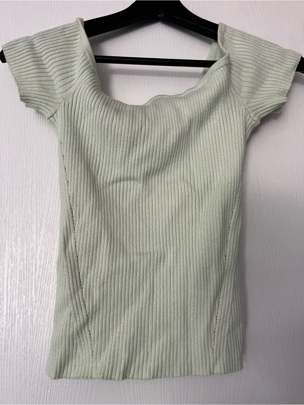 American Eagle Outfitters Mint Green Ribbed Top